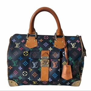 Preloved LV Multicolor Speedy Satchel